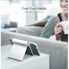 White Phone Holder Stand For iPhone And All Smart Phone  - 1 Piece