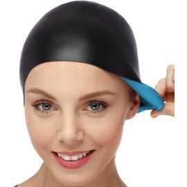 Men Women Waterproof Ear Protection Bathing Silicone Cap Swimming Pool