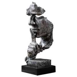 Abstract Art Silence Is Gold Ornaments European Sculptur