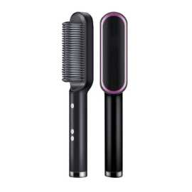 2 In 1 Ionic Straightening Brush With 3 Heat Levels