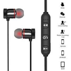 Wireless Bluetooth Head Free With Mic In-Ear Noise Reduction  Sweat-Proof