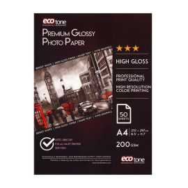 A4 Ecotone Premium Glossy Photo Paper 50 sheets 200gm