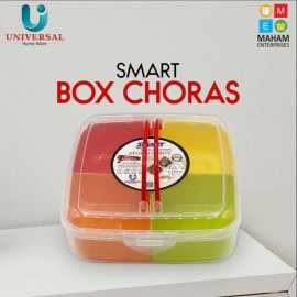 Square Multi Purpose Box Having 4 Sections With Handles