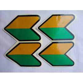 Car Stickers Of JDM Logo - Pack Of 4