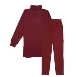Baby High Neck Thermal Wear Suit - Mahroon