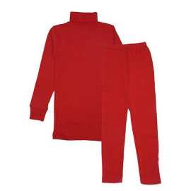 Baby High Neck Thermal Wear Suit - Red
