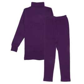 Baby High Neck Thermal Wear Suit - Purple