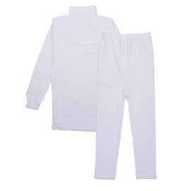 Baby High Neck Thermal Wear Suit - White