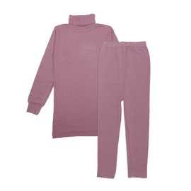 Baby High Neck Thermal Wear Suit - Tea Pink