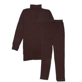 Baby High Neck Thermal Wear Suit - Brown