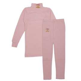 Baby High Neck Thermal Wear Suit - Peach