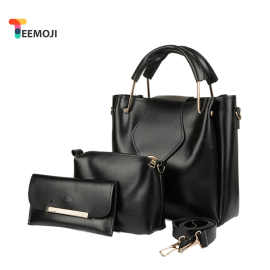 Teemoji - Large Capacity Leather Shoulder Bags for Women - 1-Set