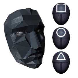 Squid Game Cosplay Mask - Square Circle Triangle Halloween Masks
