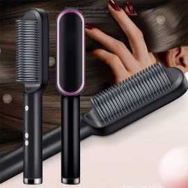 Hair Straightener Ceramic Heated Brush - Model HQT-909B