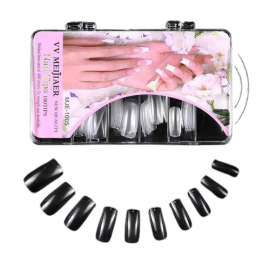 Transparent Manicure Bridal Artificial Nails - Pack Of 100