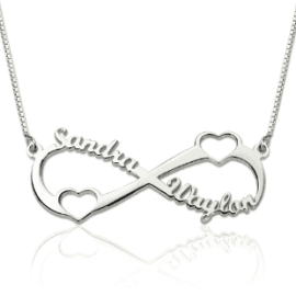 Silver Alphabet Necklace For Women - km-21