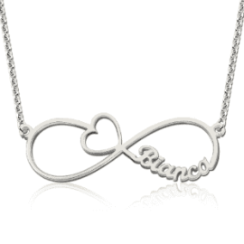 Silver Alphabet Necklace For Women - km-53