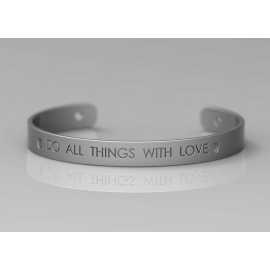 Do All Things With Love - Engrave Bracelet For Men