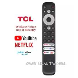 TCL Smart Led, Tv Remote With Youtube And Prime Video Button
