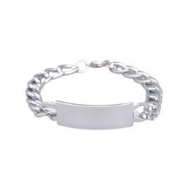 Customized Name Classic Silver Bracelet For Men