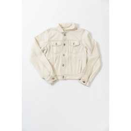 Rivvet Jeans - Cropped Denim Jacket - Off White