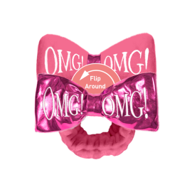 Double Dare Omg Reversible Mega Hairband  For Women - Hot Pink