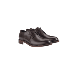 Dress Shoes In Pure Leather For Men - Dark Brown