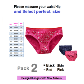 Soft Cotton Underwear Panty For Girls - Pack of 2 Pieces