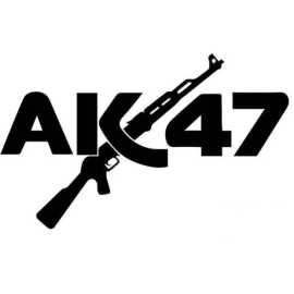 Ak47 Sticker Pvc Black Sticker For Cars