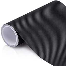 Black Sticker 3D Carbon Fiber Sticker Paper For Laptops Mobile