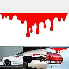 Red Blood Sticker For Car Bumper