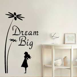 Dream Big Wall Sticker For Girls Room Tree Sticker For Girls Room