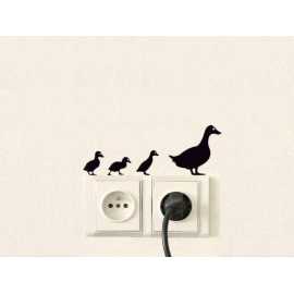 4 Pieces Duck Switchboard Sticker Funny Switch Board Stickers