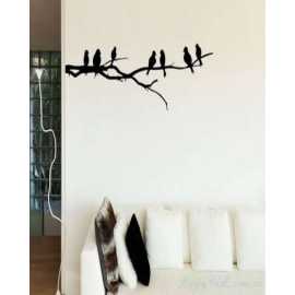 Corner Tree Birds Wall Sticker Birds Wall Sticker 3 Feets Long Wall Decoration