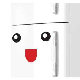 Funny Fridge Door Sticker Freezer Stickers Black Decoration Sticker