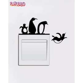 Penguin Switch Sticker Funny Pengoin Switchboard Stickers
