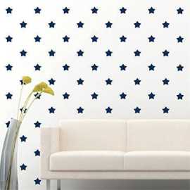 Pack Of 100 Stars Stickers Pvc Multi Colours Wall Stickers