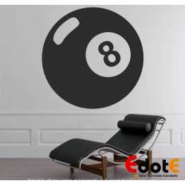 8 Ball Pol Wall Decoration Sticker For Boys Room Wall Sticker