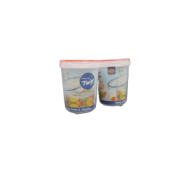 2 Pcs Air Tight Plastic Jars  - Storage Capacity 450ML
