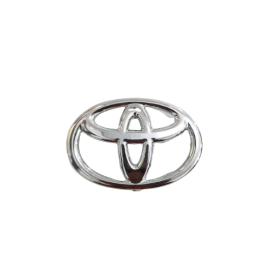 Toyota Steering Silver Logo Genuine Hard Monogram - 1 Piece