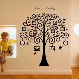 Multicolour Family Tree Wall Sticker