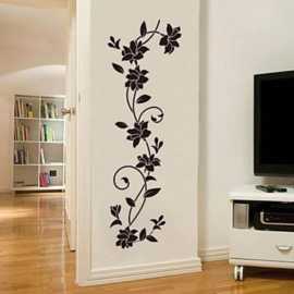 4 Feet's Simple Floral Bail Flowers Wall Sticker