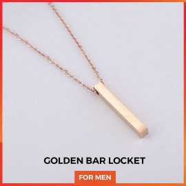 Golden Bar locket for Men