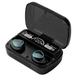 TWS M10 Wireless Bluetooth Black Earbuds - 3500mAh - 1 Pack