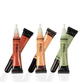 Pro Concealer HD High Definition Orange, Green, Yellow - Pack of 3 ShadesPro Concealer HD High Definition Orange, Green, Yellow - Pack of 3 Shades