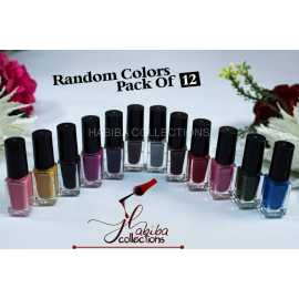 Peel Off Nail Paints For Women - Pack Of 12 Pieces