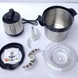 Portable Chopper 6 Litre Stainless Steel Electric Meat Grinder Heavy Duty 4500Watts