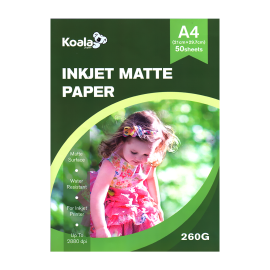 A4 Koala Inkjet Matt Printing Paper 260g - 50 Sheets