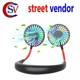 Led Street Vendor Hanging Neck Fan For Kitchen