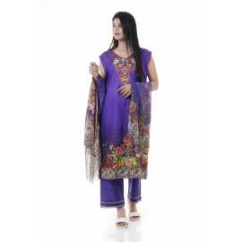 Summer Collection Digital Printed 3 Piece Lawn Suits With Daimond Lawn Dupatta - DDS-06